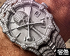 🅉-Silver Skull Watch