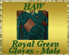 Royal Green Gloves - M