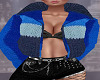 Blue Knitted Jacket