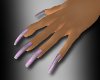 L Black and Pink Nails