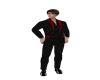 Black Suit Red Trim