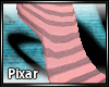 PXR pinkstripe socks [F]