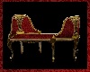 Antique Red Lovers Seat