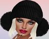 Hat with blonde hair