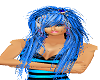 blue emo hair