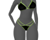 Black Green Bikini