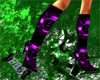 [fr3]purple pvc boots