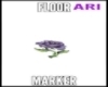 purple rose floor marker