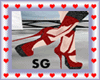 *SG| red high heels