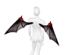 goth rose wings