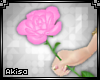 |AK| Handheld Pink Rose
