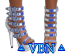 Sexy heels blue white