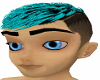 Teal Ricky Hair