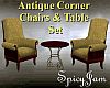 Antq Corner Chair Set tn