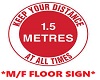 1.5M Floor sign *M/F