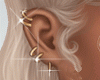 Gold Cuff Earrings