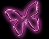 Neon Butterfly in Pink