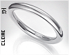 !C♔ Silver Bangle!