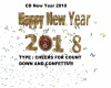 CD New Year Clock 2018