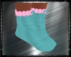 Teal & Pink Socks