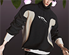 Black drip Sweater