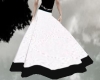 White Black Skirt