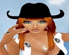 Black Cowboy Hat/Redhair