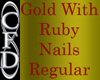 [CFD]Gold Ruby Nails Reg