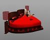 heart bed w/poses