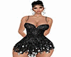 black sequins dress