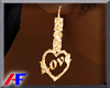 AF. Love Gold Earrings