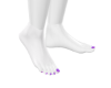 Oiled Purple Bare Feet