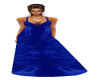 Silk Blue Maternity Gown