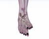 pinkish feet skeleton