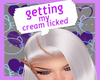 Chat bubble lick cream
