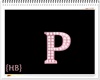 {HB} Letter P Pink