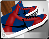 High Top Nikes Blue/Red