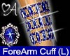 Sapphire Forearm Cuff L