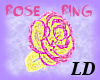 Pink Gold Rose Ring