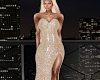 Tan Shimmer Gown