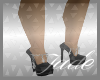 Black/Silver Heels