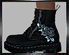 (E) Black Roses Boots