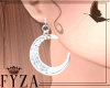 F! Lutex Moon Earrings