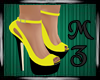 MZ/ Yellow Black Shoes