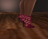 burgundy lattice heels