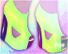 `Green pvc Heels