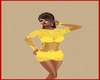 Sexy yellow dress croche