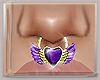 llY4ll Heart nose purple