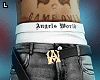 Open Belt Grey Jeans