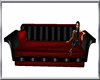 (D)black n red sofa